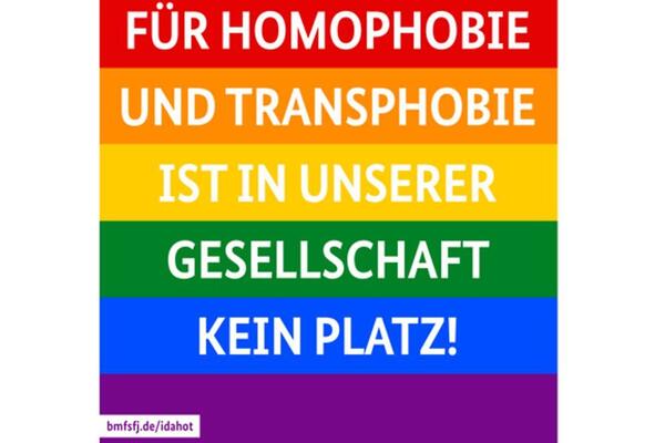 Bild vergr&ouml;&szlig;ern: Internationaler Tag gegen Homophobie