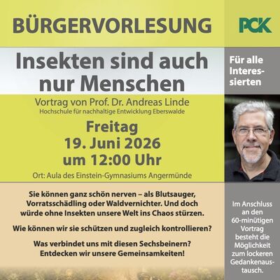 Einladung zur Bürgervorlesung